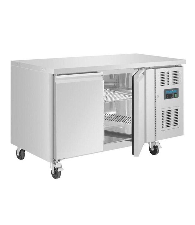 Vrieswerkbank RVS | 2 Deurs | 282L | (H)86x(B)136x(D)70cm