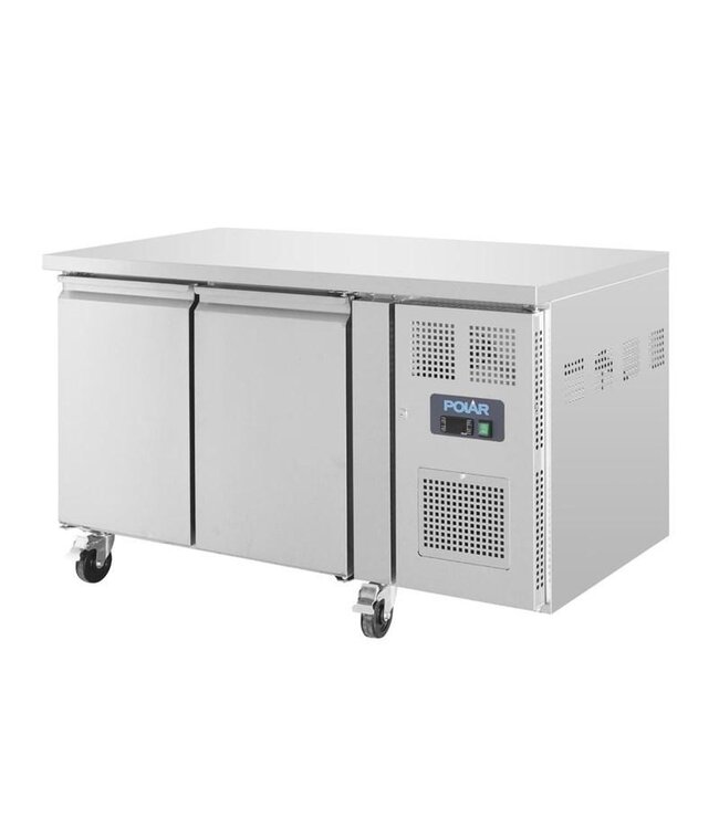 Vrieswerkbank RVS | 2 Deurs | 282L | (H)86x(B)136x(D)70cm