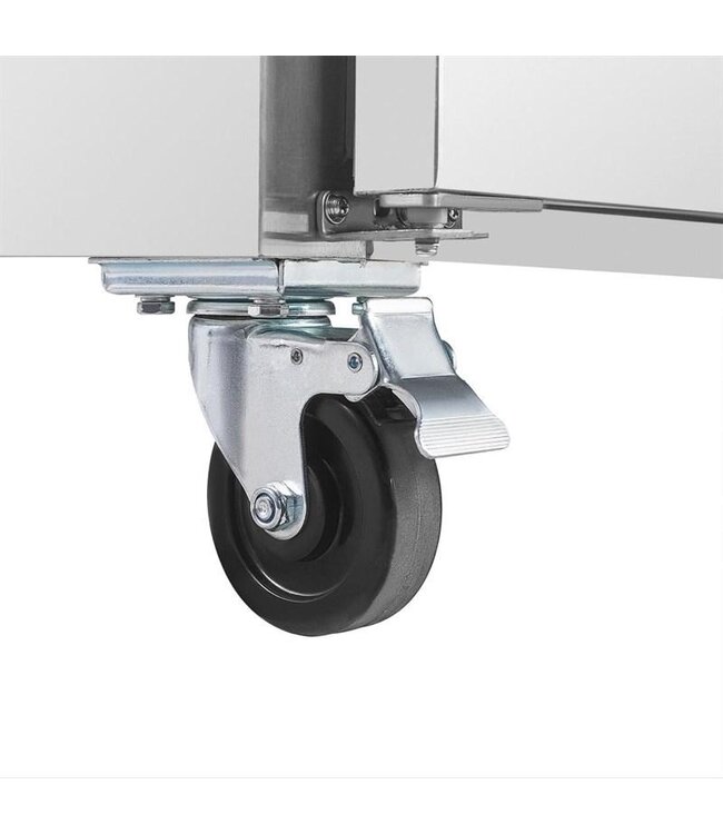 Vrieswerkbank RVS | 2 Deurs | 282L | (H)86x(B)136x(D)70cm