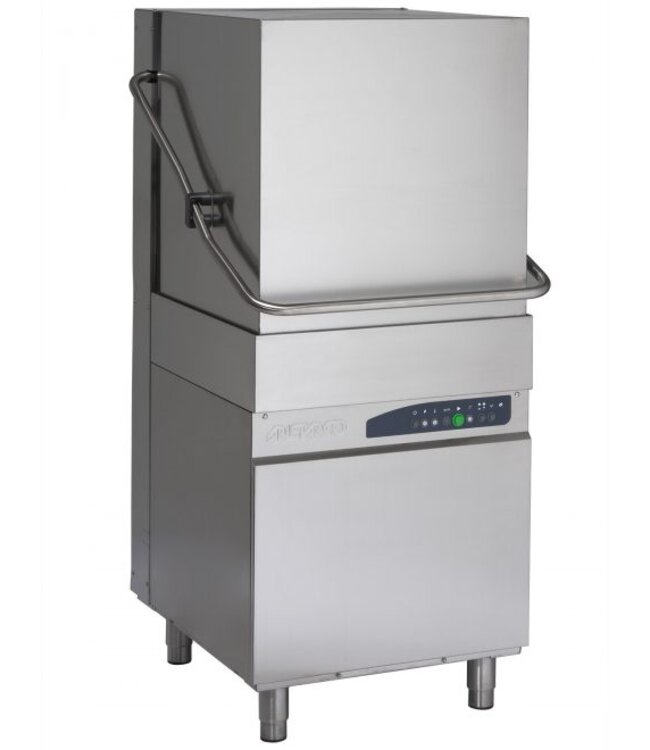 Doorschuifvaatwasser AH800 DP DDE | complete uitvoering | 230V of 400V | incl zeepdispenser en afvoerpomp