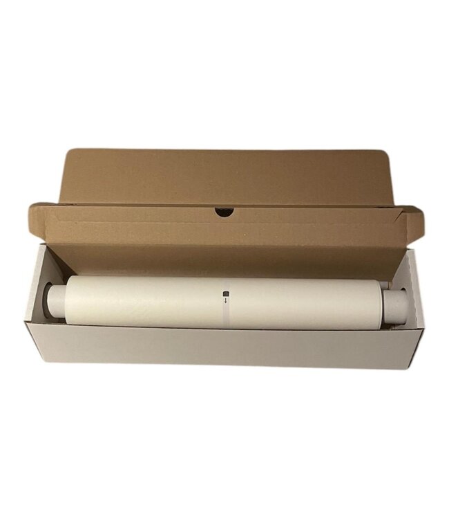 Bakpapier | 40cm breed | 50m rol | Wit | PFAS vrij | In afscheurdoos