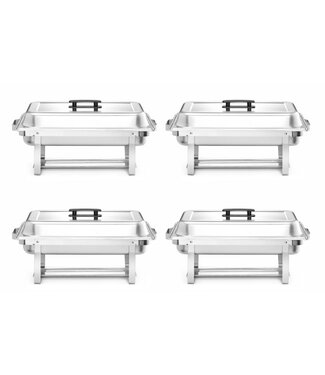 Hendi Chafing dish 1/1GN | Set van 4 stuks