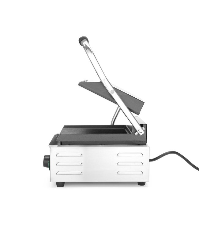 Contactgrill enkel | geribbeld | 1,8kW | (H)21x(B)42,6x(D)31