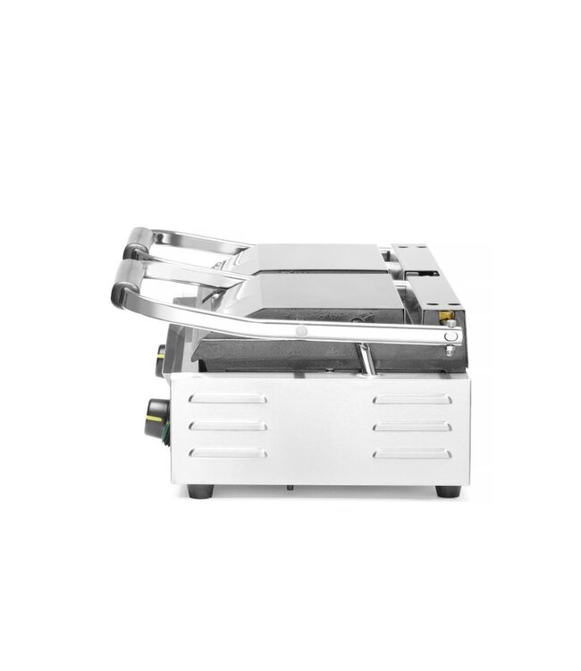 Contactgrill dubbel | links geribbeld rechts glad | 3,6kW | (H)21x(B)57x(D)43