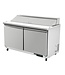 Polar Saladette RVS | 2 deurs | boven 16x 1/6GN | (H)109,7x(B)155,5x(D)76