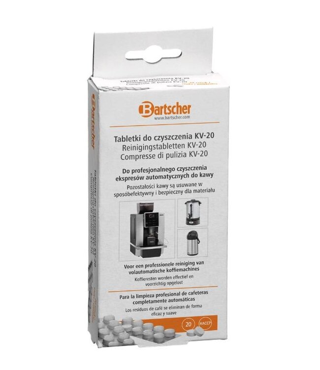 Reinigingstabletten KV-20 | 20 Tabletten per doos | 20 Stuks