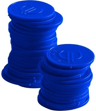 Consumptiemunten | 100 Stuks | Blauw | Ø2,5cm