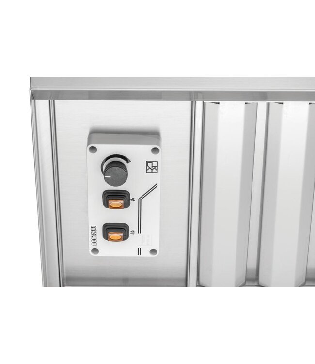 Afzuigkap Silversteam2 | Met motor | 830m³ | Stekkerklaar | 905mm breed