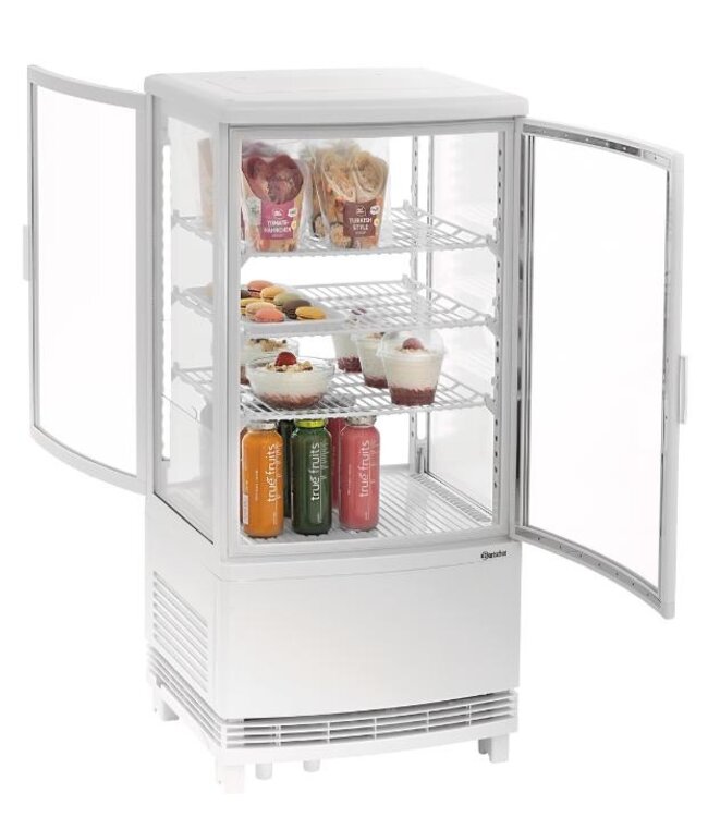 Mini koelvitrine 75L2T | 75L | 4 Niveaus | Wit | (H)91,5x(B)43x(D)43cm