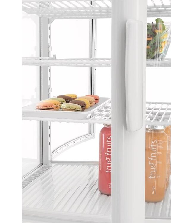 Mini koelvitrine 75L2T | 75L | 4 Niveaus | Wit | (H)91,5x(B)43x(D)43cm