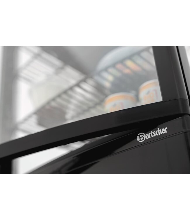 Mini koelvitrine 75L2T | 75L | 4 Niveaus | Zwart | (H)91,5x(B)43x(D)43cm