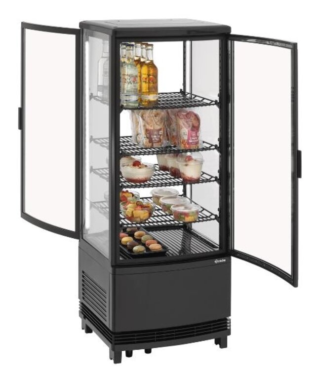 Mini koelvitrine 98L2T | 98L | 5 Niveaus | Zwart | (H)109x(B)43x(D)43cm
