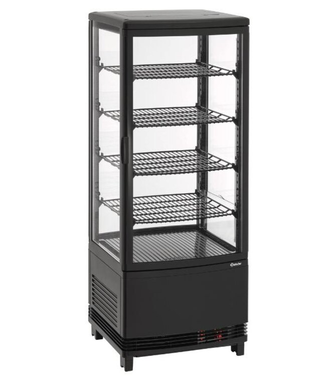 Mini koelvitrine 98L2T | 98L | 5 Niveaus | Zwart | (H)109x(B)43x(D)43cm