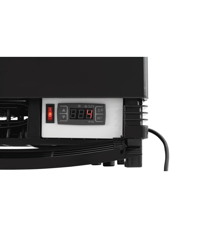 Mini koelvitrine 98L2T | 98L | 5 Niveaus | Zwart | (H)109x(B)43x(D)43cm