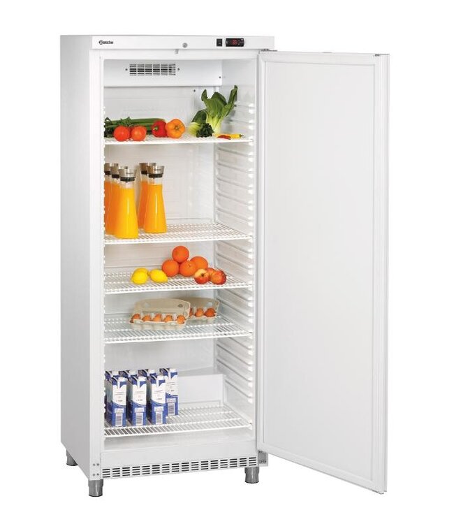 Koelkast 600 WSTL | 600 Liter | 1 Deur | Wit staal | (H)193x(B)78x(D)72cm