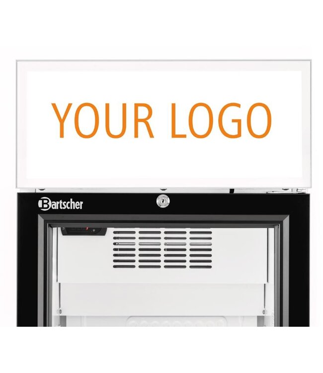 Displaykoelkast met glazen deur GTK1-123 | 232 Liter | (H)202,5x(B)45x(D)52,5cm