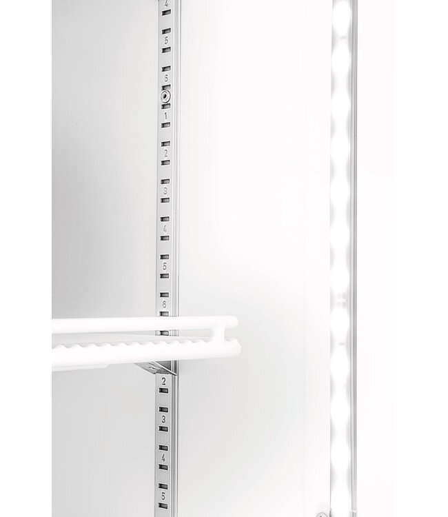 Displaykoelkast met glazen deur GTK1-123 | 232 Liter | (H)202,5x(B)45x(D)52,5cm