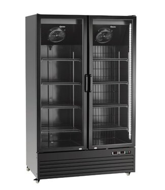 Bartscher Koel-vriescombinatie KTK2-222 met 2 glazen deuren | 820 Liter | (H)200x(B)122x(D)80,5cm