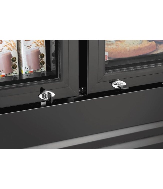 Koel-vriescombinatie KTK2-222 met 2 glazen deuren | 820 Liter | (H)200x(B)122x(D)80,5cm