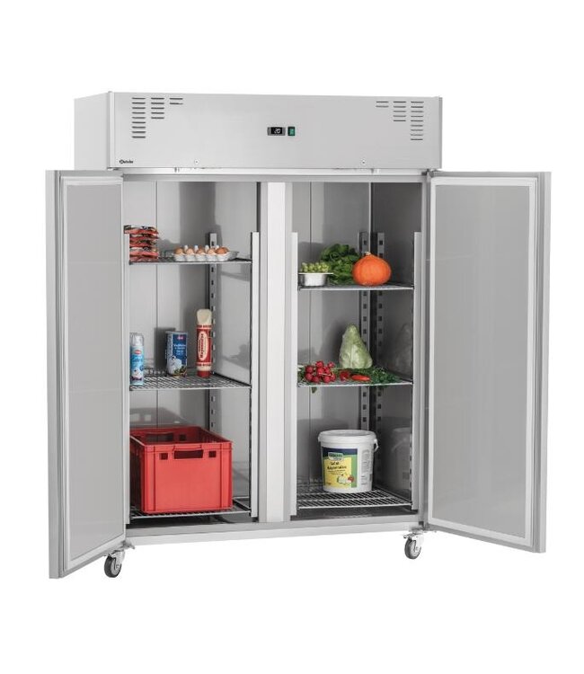 RVS Koelkast KGN2-212 met 2 deuren | 2/1GN | 1350 Liter | (H)205x(B)148,5x(D)83,5cm