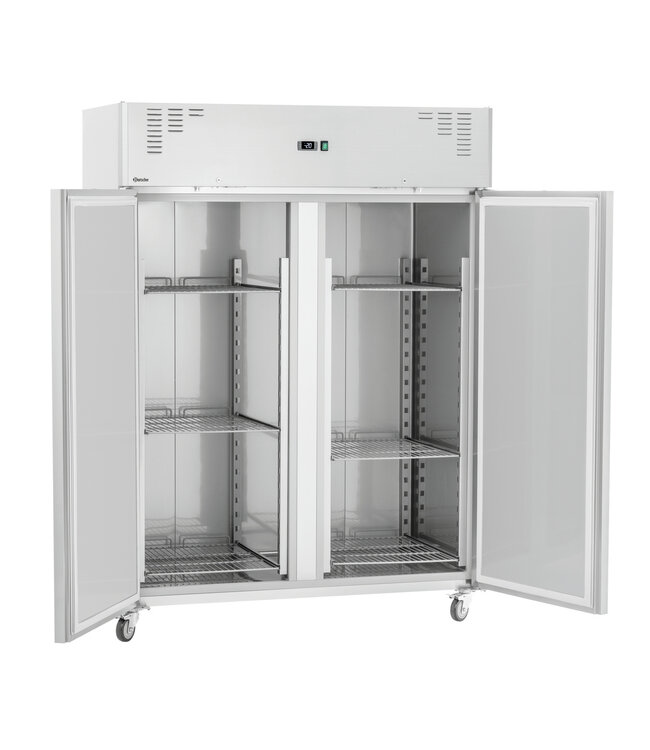 RVS Vrieskast TKGN2-212 met 2 deuren | 2/1GN | 1350 Liter | (H)205x(B)148,5x(D)83,5cm