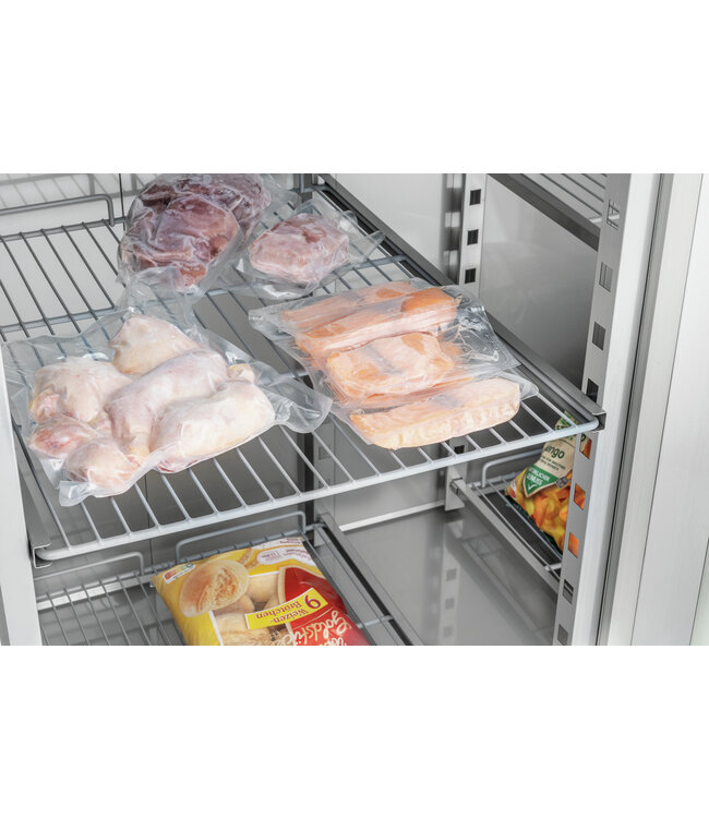 RVS Vrieskast TKGN2-212 met 2 deuren | 2/1GN | 1350 Liter | (H)205x(B)148,5x(D)83,5cm