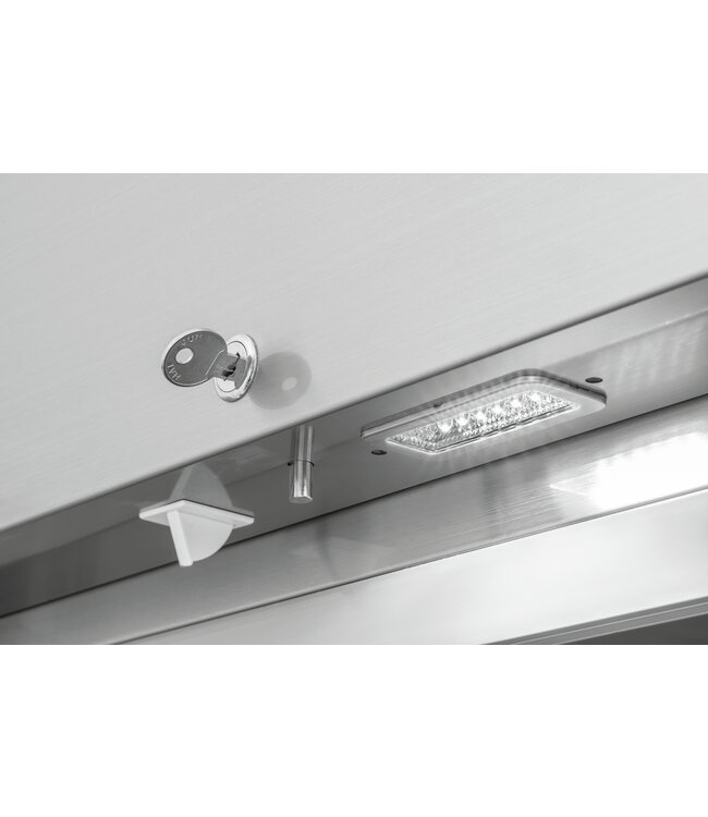 RVS Vrieskast TKGN2-212 met 2 deuren | 2/1GN | 1350 Liter | (H)205x(B)148,5x(D)83,5cm