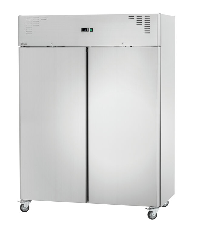 RVS Vrieskast TKGN2-212 met 2 deuren | 2/1GN | 1350 Liter | (H)205x(B)148,5x(D)83,5cm