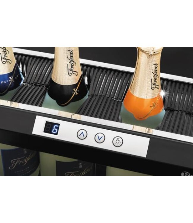 Elektrische flessenkoeler 4FLS-10 | Voor 4 tot 5 flessen | 5 tot 18 graden | (H)26x50x26,5cm