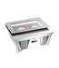 Schepijsvitrine 4x6,5L-F | Tafelmodel | Zilver | (H)37,7x(B)86,7x(D)73,5cm