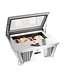 Schepijsvitrine 4x6,5L-F | Tafelmodel | Zilver | (H)37,7x(B)86,7x(D)73,5cm