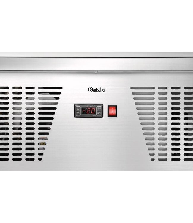 Schepijsvitrine 4x6,5L-F | Tafelmodel | Zilver | (H)37,7x(B)86,7x(D)73,5cm