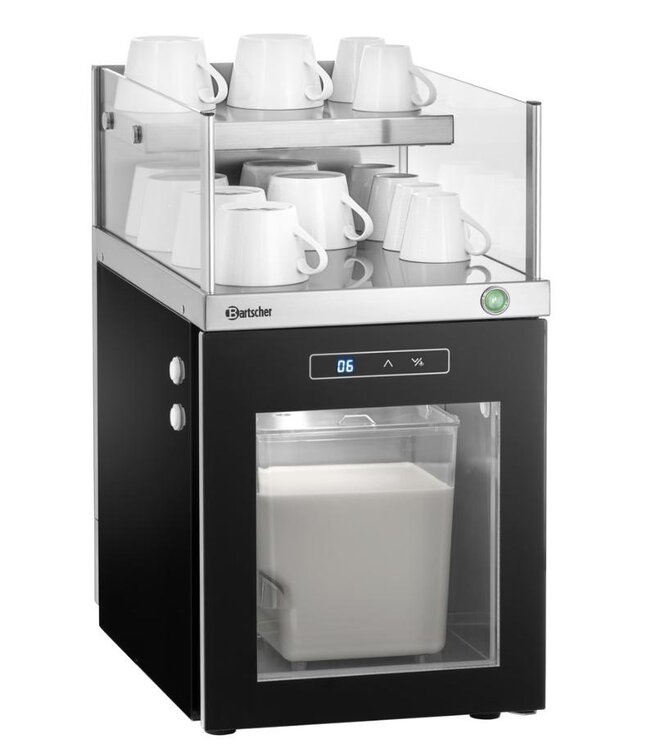 Melkkoelkast-kopjesverwarmer combi | 12L | Voor 30 kopjes | (H)54x(B)31x(D)48,5cm