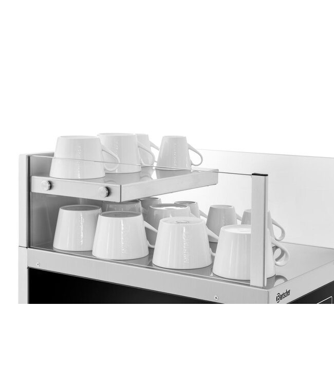 Melkkoelkast-kopjesverwarmer combi | 12L | Voor 30 kopjes | (H)54x(B)31x(D)48,5cm