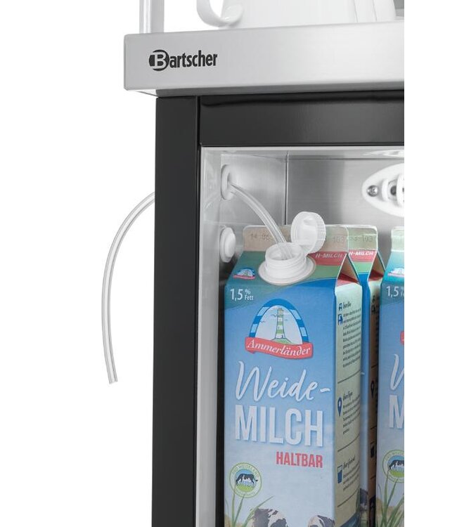 Melkkoelkast-kopjesverwarmer combi | 12L | Voor 30 kopjes | (H)54x(B)31x(D)48,5cm