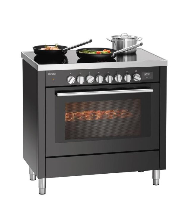 Inductiefornuis 6K-EBMF | 6 Pits | Met elektrische oven