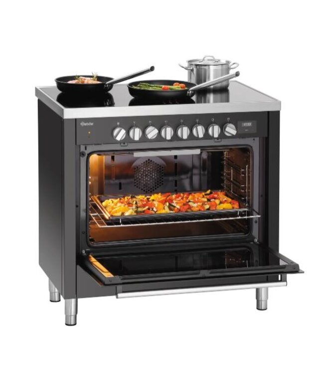 Inductiefornuis 6K-EBMF | 6 Pits | Met elektrische oven