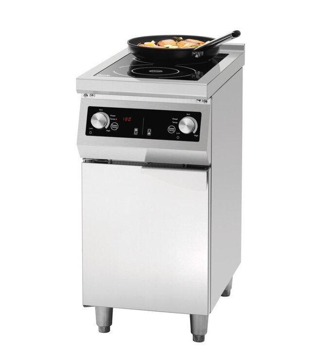 Inductiekookplaat GU | 2-Pits | 5 kW + 3,5 kW | Staand model