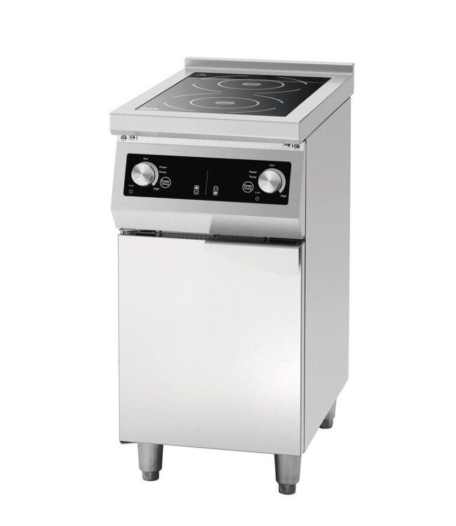 Inductiekookplaat GU | 2-Pits | 5 kW + 3,5 kW | Staand model