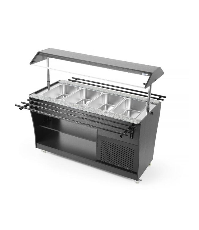 Gekoelde salade buffetwagen | 4x 1/1GN - 150mm diep