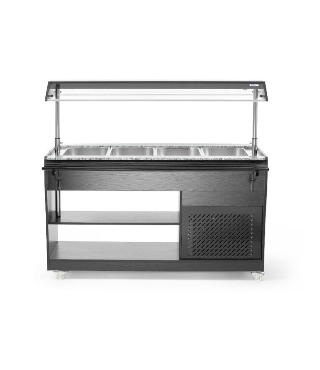 Gekoelde salade buffetwagen | 4x 1/1GN - 150mm diep