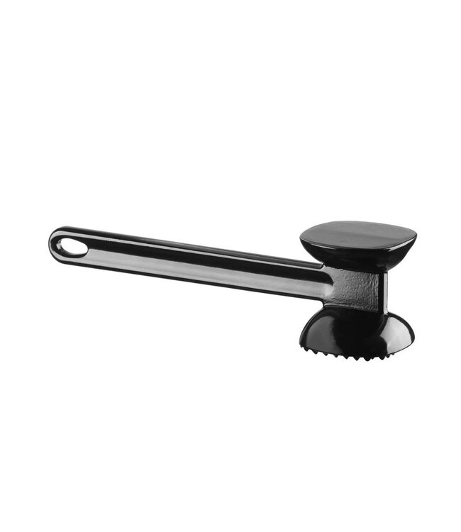 Vleeshamer XL | Dubbelzijdig | Zwart | 25,5cm