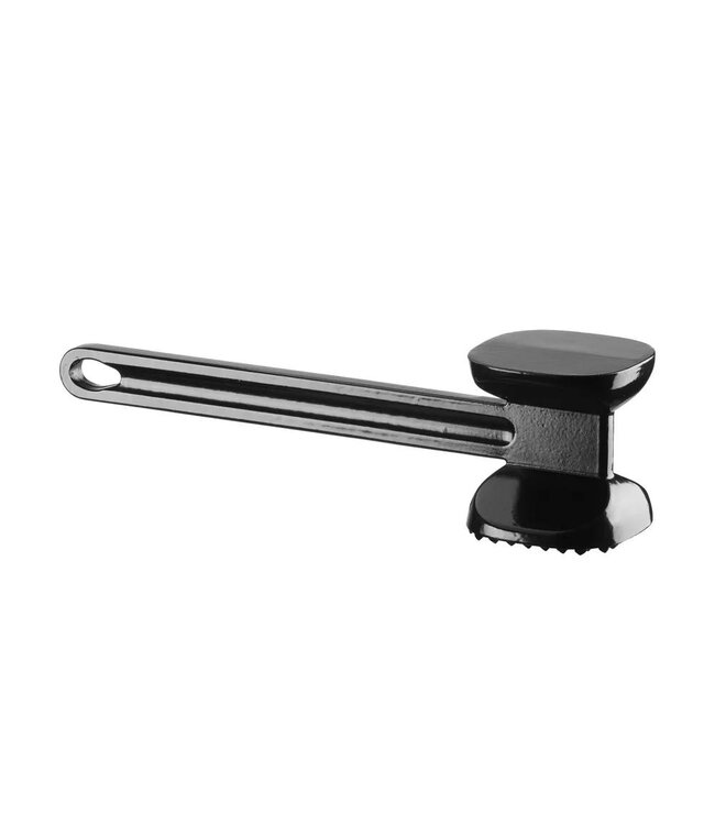 Vleeshamer XL | Dubbelzijdig | Zwart | 30cm