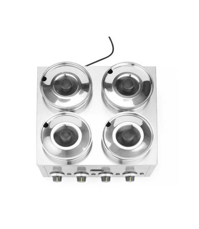 Bain-marie Thermosysteem 4 | 4x 4 Liter | Inclusief ronde pannen