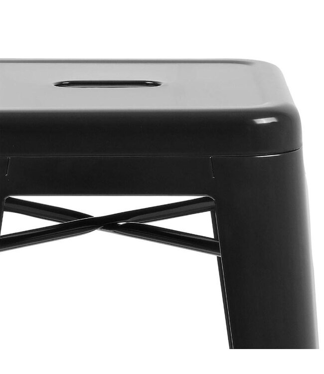 Barkruk Bolero Bistro | Staal | Zwart | 4 Stuks