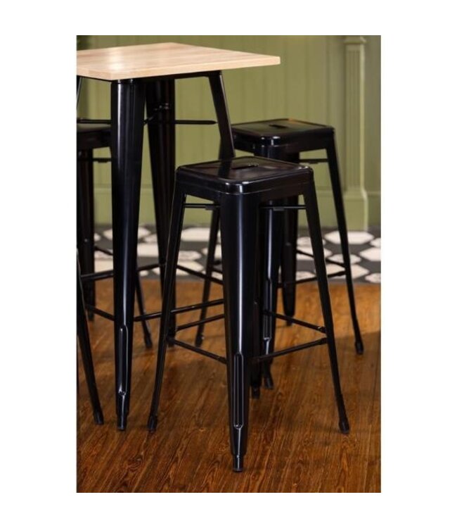 Barkruk Bolero Bistro | Staal | Zwart | 4 Stuks