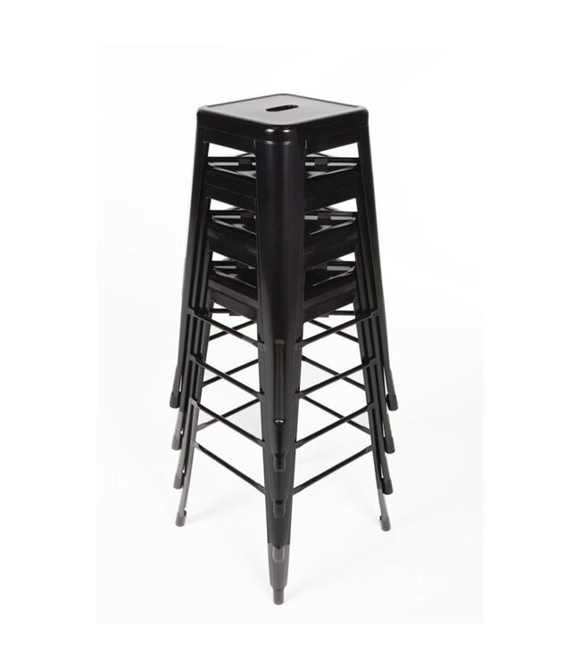 Barkruk Bolero Bistro | Staal | Zwart | 4 Stuks