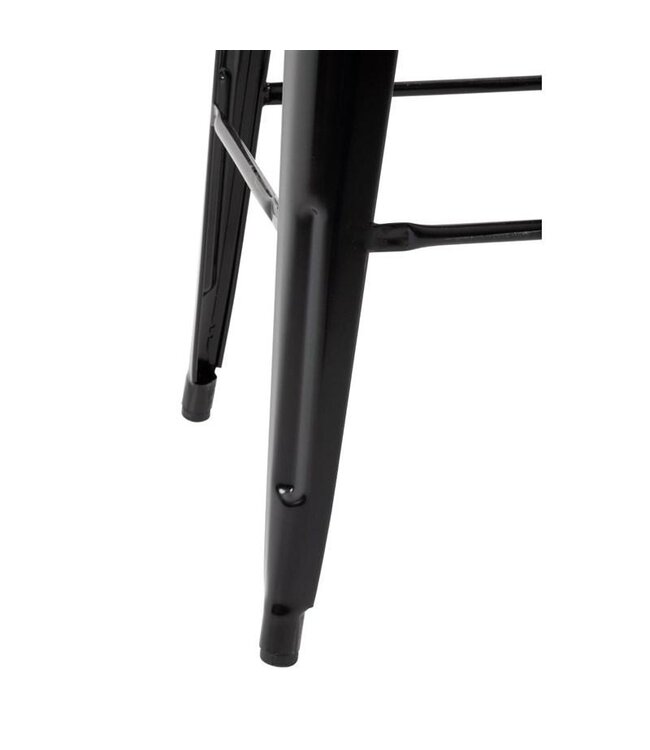Hoge barstoel Bolero Bistro | Zwart | 4 Stuks