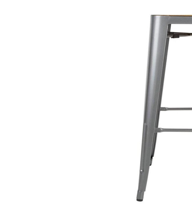 Hoge barstoel Bolero Bistro | Grijs | 4 Stuks