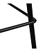 Barstoel Bolero RVS | Zwart | 4 Stuks